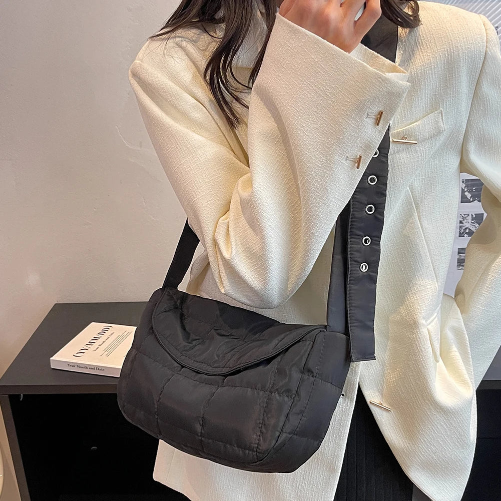 Quilted Shoulder Handbag Large Capacity Crossbody Bag
