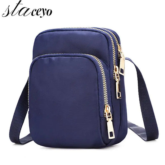 Women Crossbody Shoulder Bag Zipper Handbag Wrist Purse