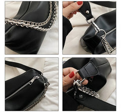 Women Crossboy Bag PU Leather Chain Messenger Bags Female Shoulder Handbag