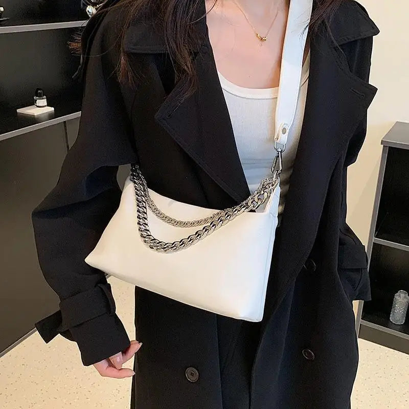 Women Crossboy Bag PU Leather Chain Messenger Bags Female Shoulder Handbag