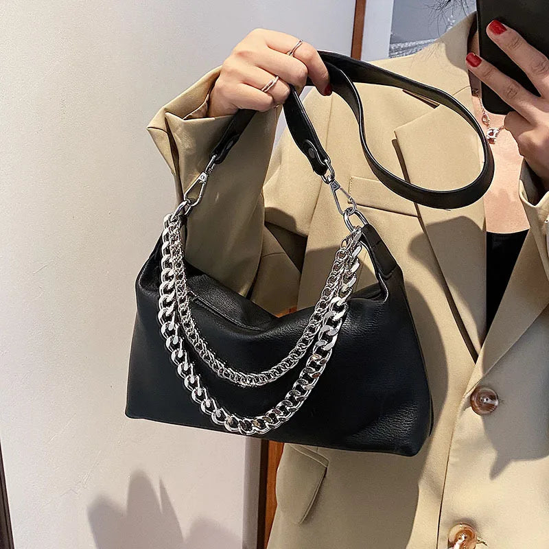 Women Crossboy Bag PU Leather Chain Messenger Bags Female Shoulder Handbag