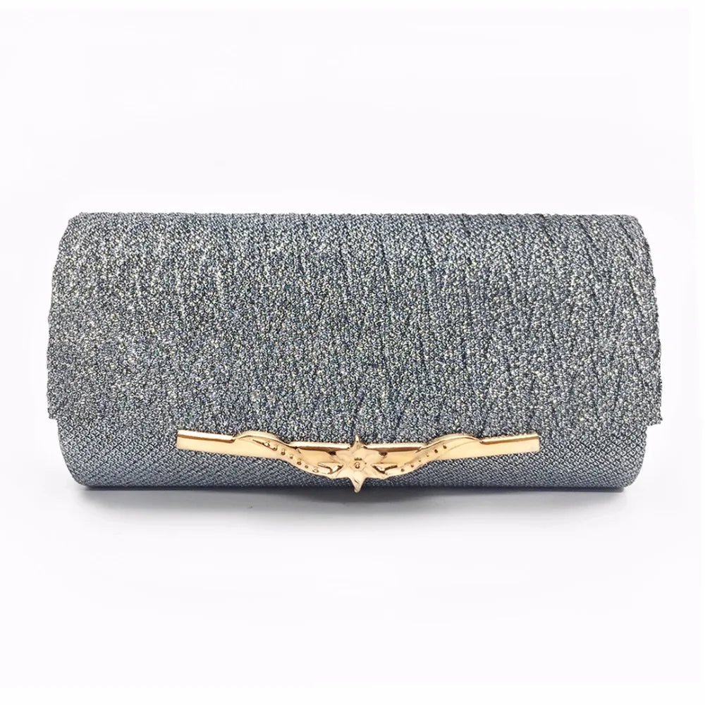 Glitter Evening Bag Party Wedding Clutch Handbag Shoulder Chain Bolsa Mujer