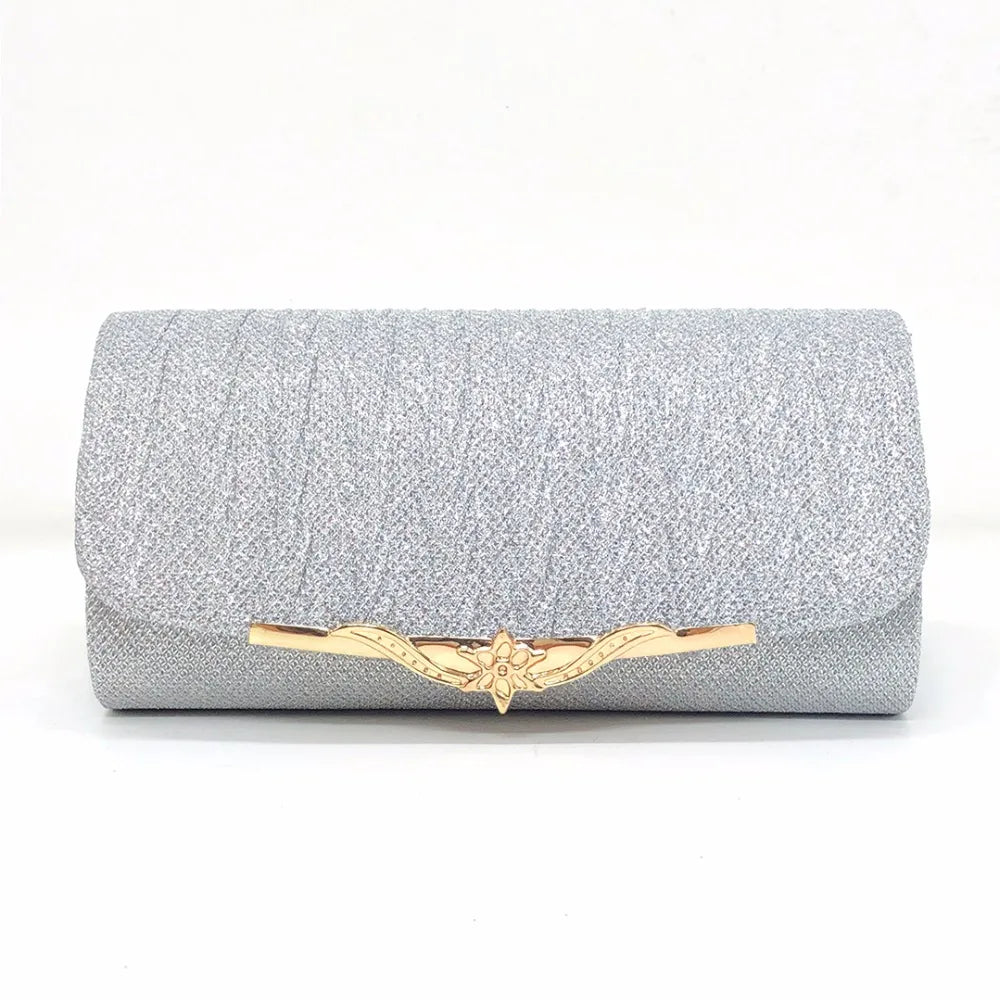 Glitter Evening Bag Party Wedding Clutch Handbag Shoulder Chain Bolsa Mujer