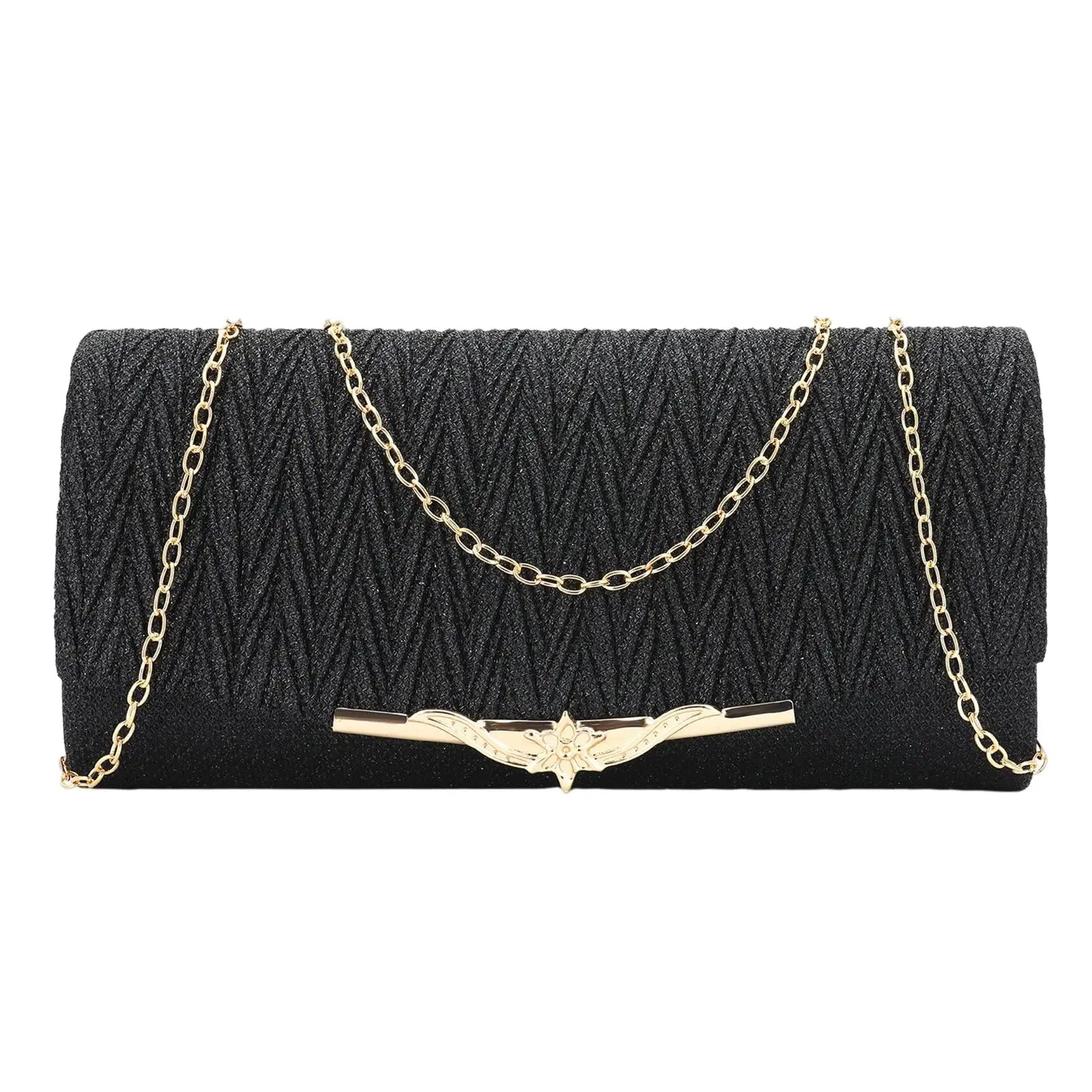 Glitter Shoulder Bag for Party Banquet Prom - Large Capacity Purse