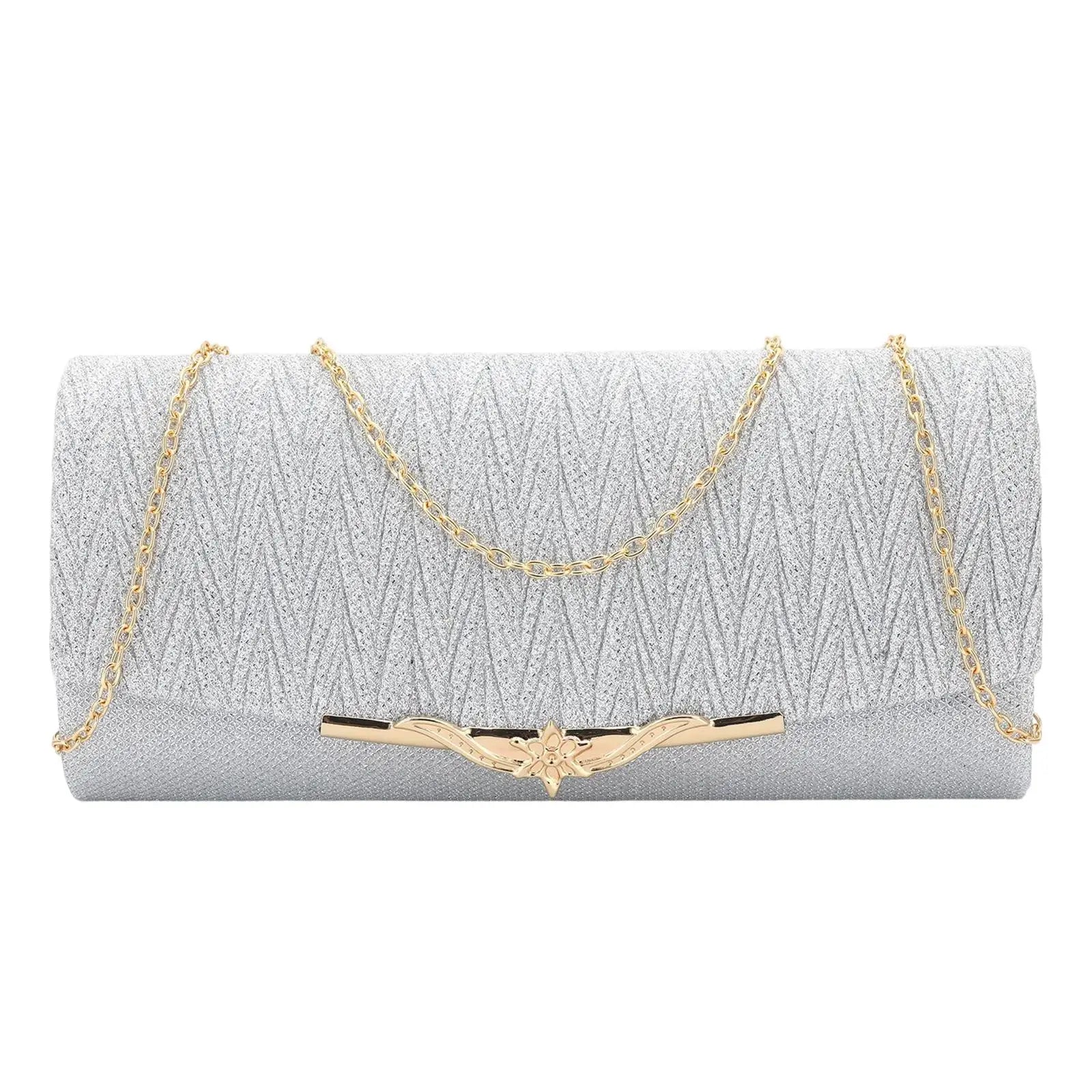 Glitter Shoulder Bag for Party Banquet Prom - Large Capacity Purse