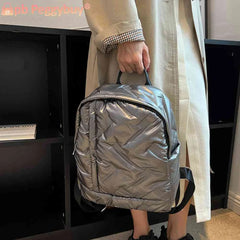 Waterproof Quilted Backpack for Women