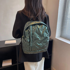 Waterproof Female Backpack Quilted Cotton Backpack for Autumn