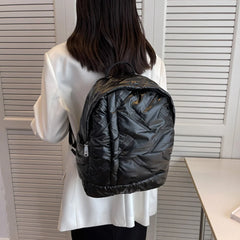 Waterproof Female Backpack Quilted Cotton Backpack for Autumn