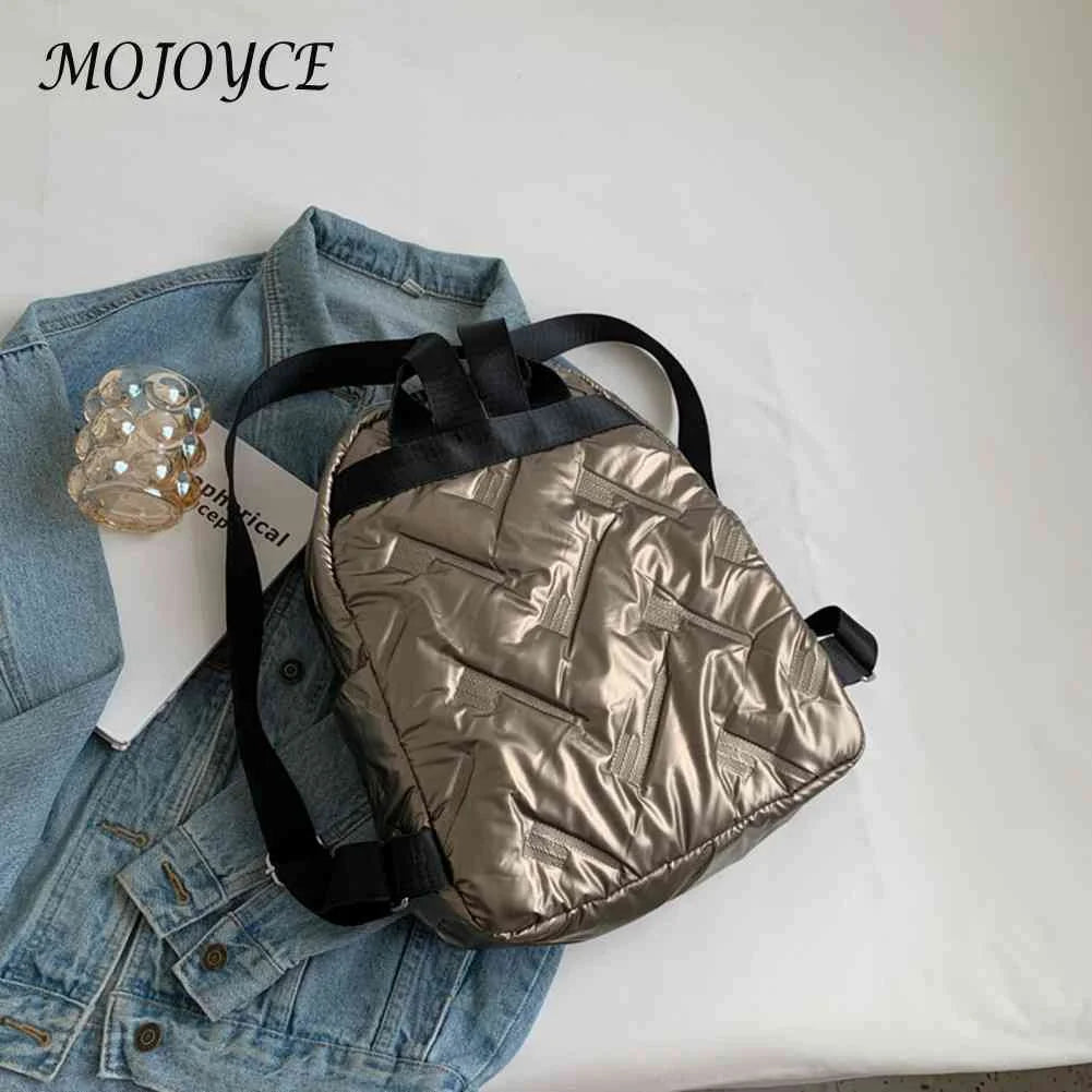 Waterproof Quilted School Backpack for Winter