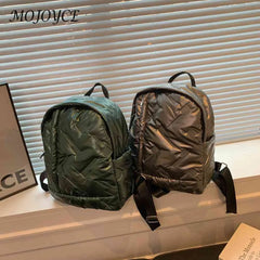 Waterproof Quilted School Backpack for Winter