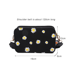 Women Flower Print Bags Zipper Cross-body Bags Bolsos Ladies Messenger Handbags