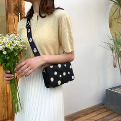 Women Flower Print Bags Zipper Cross-body Bags Bolsos Ladies Messenger Handbags