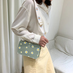 Women Flower Print Bags Zipper Cross-body Bags Bolsos Ladies Messenger Handbags