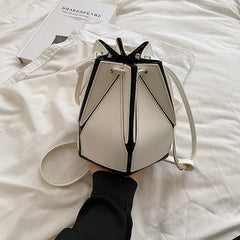 Women Summer Bucket Bag PU Leather Shoulder Bags Crossbody Messenger Totes