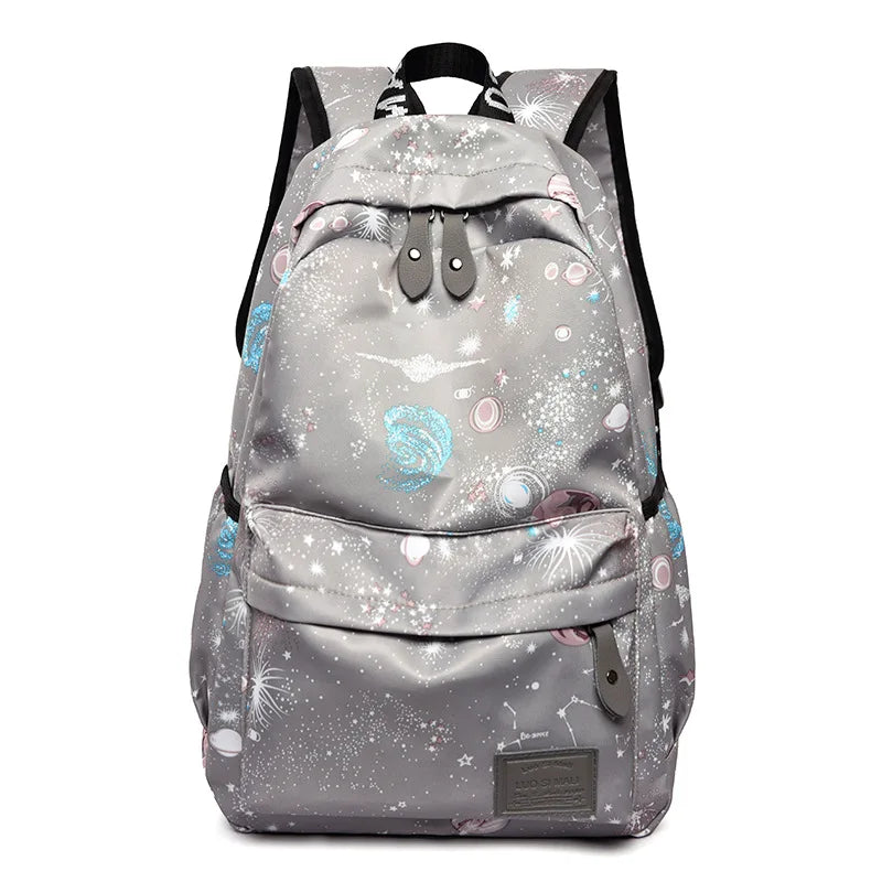Women Galaxy Dream Backpack Teenager Girls Shoulder Bags Waterproof Travel Bag