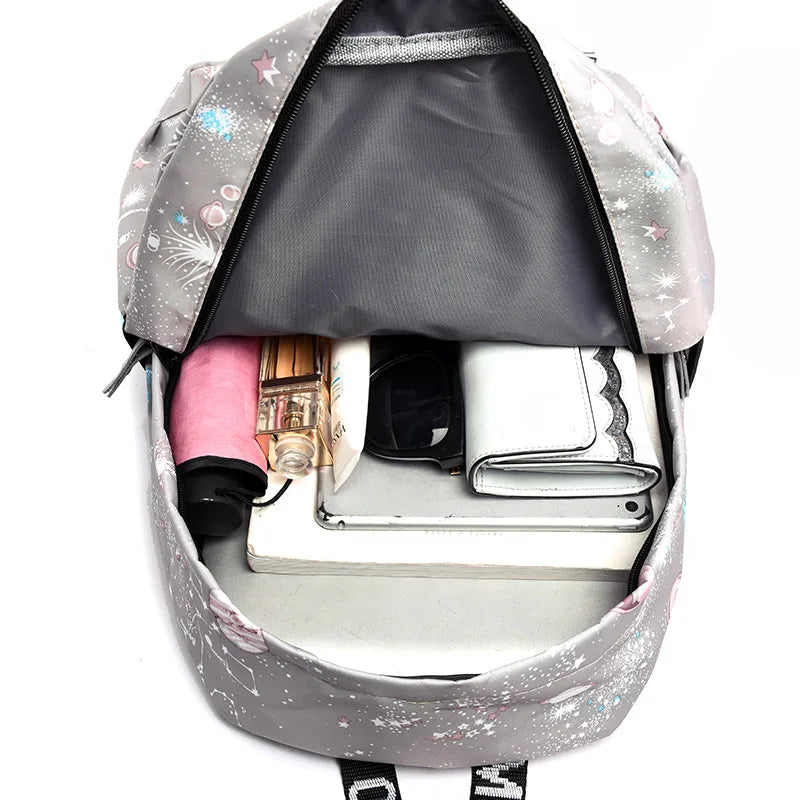Women Galaxy Dream Backpack Teenager Girls Shoulder Bags Waterproof Travel Bag