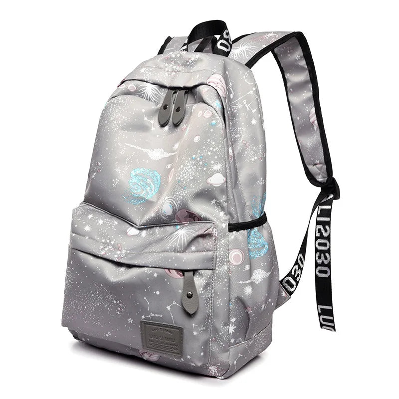 Women Galaxy Dream Backpack Teenager Girls Shoulder Bags Waterproof Travel Bag