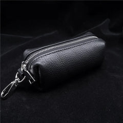 Leather Car Keychain Cover Zipper Case Key Bag Key Chain Pouch Key Holder