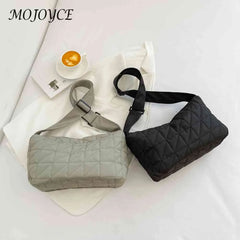 Cotton Padded Crossbody Handbag for Autumn And Winter