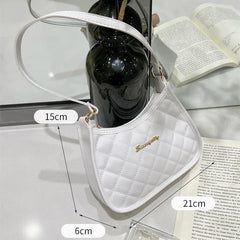 Embroidered PU Leather Shoulder Bag for Women