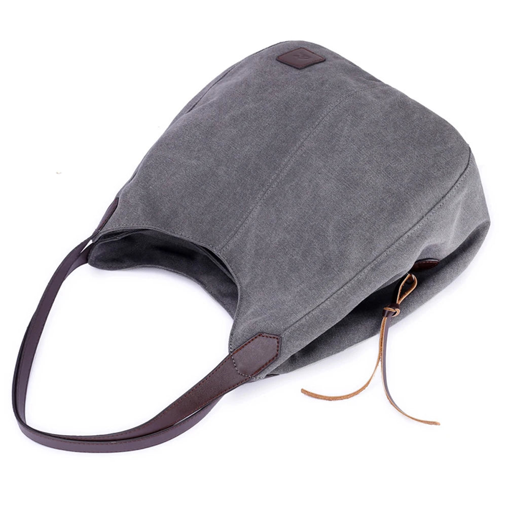 Vintage Canvas Women's Large Capacity Shoulder Bag