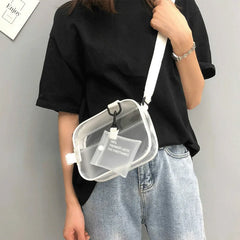 Women Handbag PVC Jelly Clear Tote Crossbody Shoulder Bags