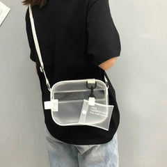 Women Handbag PVC Jelly Clear Tote Crossbody Shoulder Bags