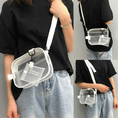 Women Handbag PVC Jelly Clear Tote Crossbody Shoulder Bags