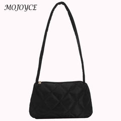 Quilted Women's Commute Bag Nylon Zipper for Autumn Winter