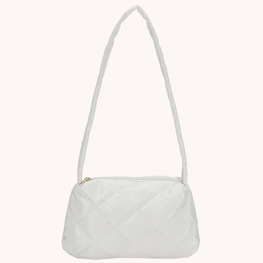 Quilted Top-handle Travel Purse Soft Nylon Bag for Autumn Winter