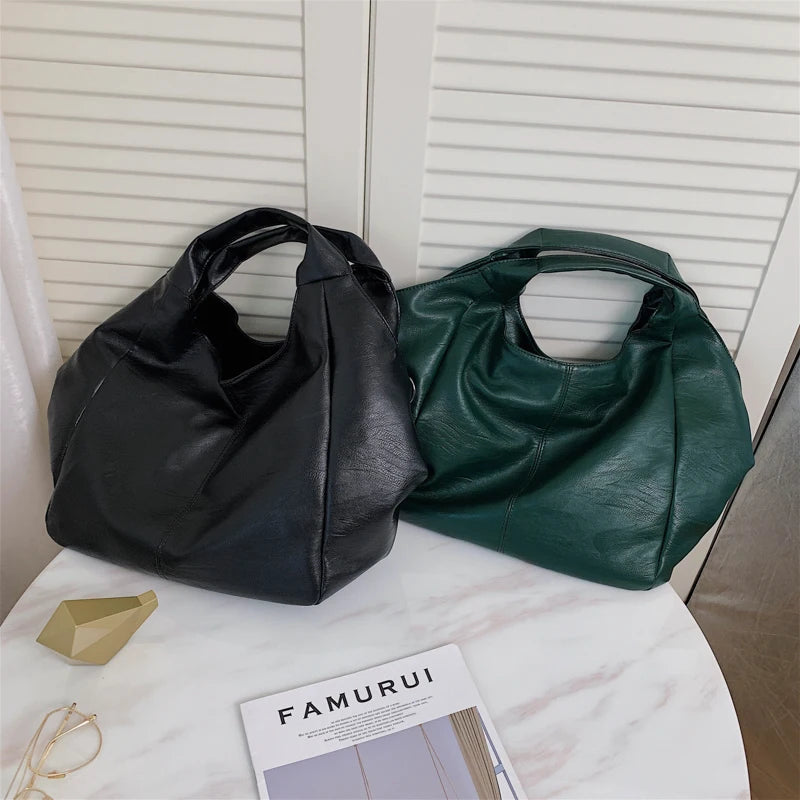 Women Large Shoulder Bags Soft Leather Messenger Bag