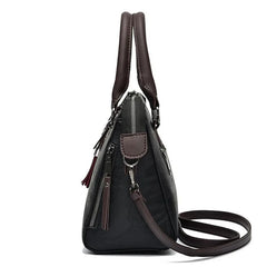 Women Tote Bag Fringed Shoulder Bags High Leather Messenger Bag Satchels
