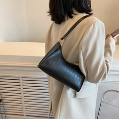 Women PU Leather Shoulder Bag Retro Zipper Hobos Casual Armpit Shopping