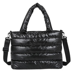 Padded Down Shoulder Bags for Women Large Capacity Tote Crossbody Bag