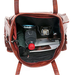 High Leather Tote Bag Large Capacity Shoulder Handbag