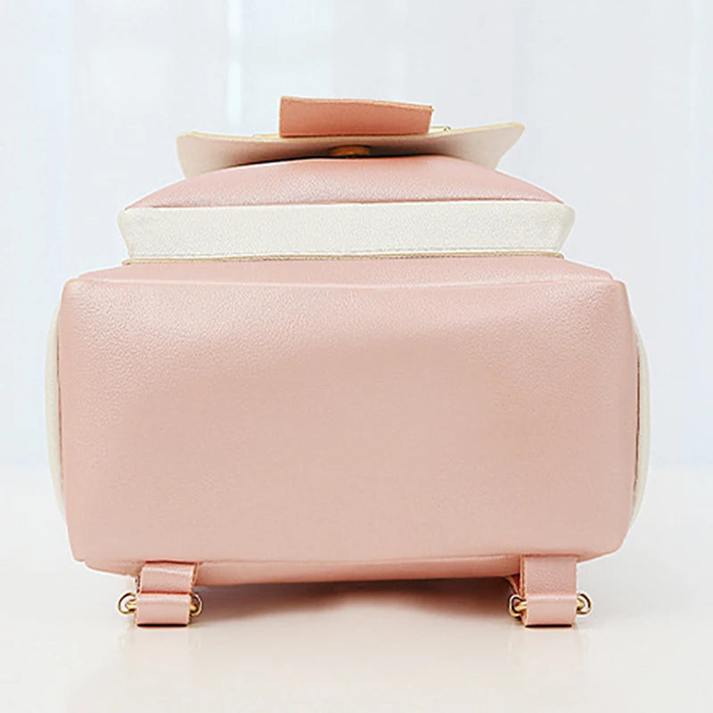 Mini Soft Leather Backpack for Women Multi-Function Small Shoulder Bag