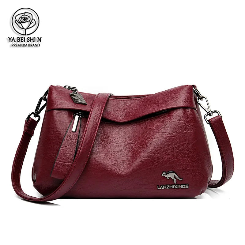 Women Leather Crossbody Bag Handbag Messenger Shoulder Bag