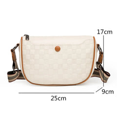 Women Litchi Pattern Shoulder Bags Leather Ladies Crossbody Bag