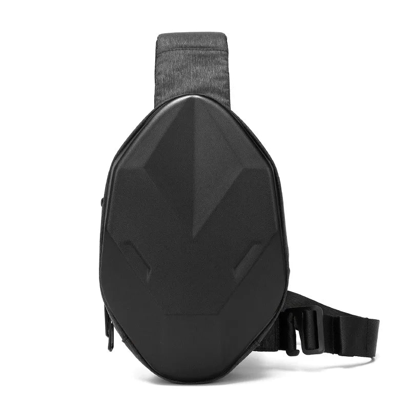 Women Men Waist Pack Sling Backpack Hard Shell Chest Cycling Bag
