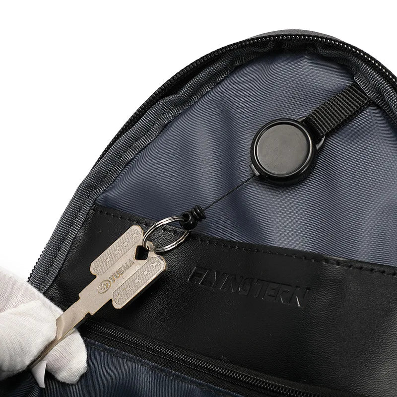 Women Men Waist Pack Sling Backpack Hard Shell Chest Cycling Bag