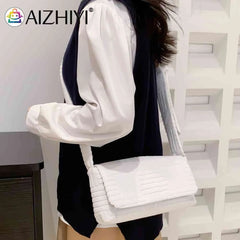 Women Messenger Bag Casual Flip Commute Bag Adjustable Strap Soft Cloth