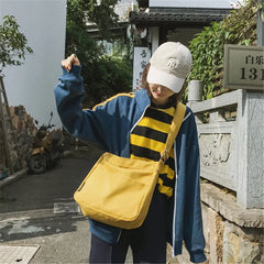 Casual Canvas Messenger Bag for Women