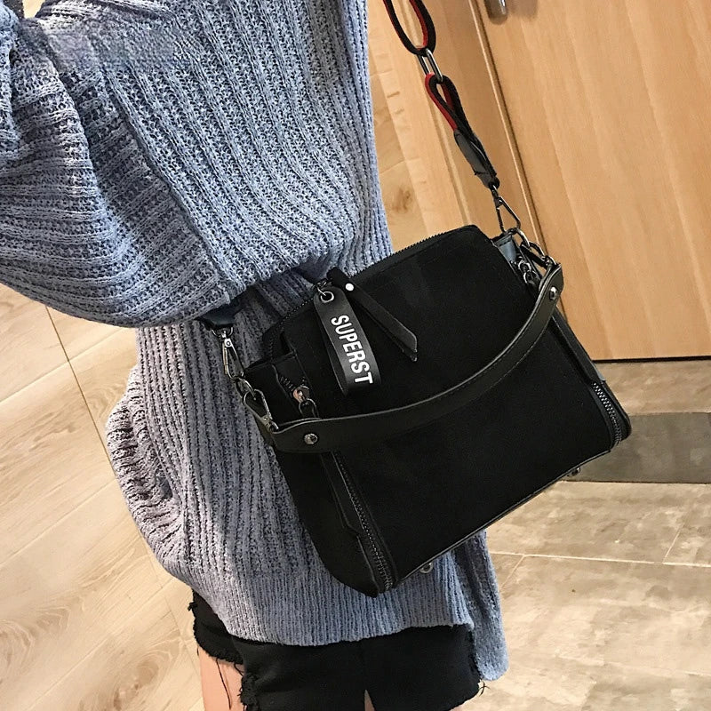 Women Messenger Bag Vintage Crossbody Handbag