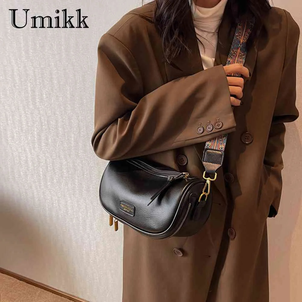 Women PU Leather Messenger Bag Adjustable Strap Crossbody Travel Bag