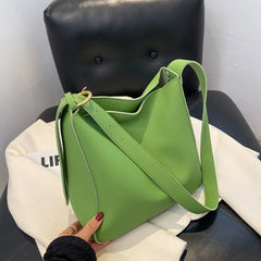 Women Messenger Pack Adjustable Straps Shoulder Bags Solid Tote Lichee Pattern P