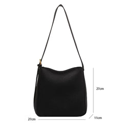 Women Messenger Pack Adjustable Straps Shoulder Bags Solid Tote Lichee Pattern P