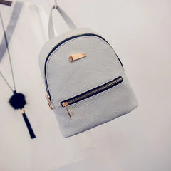 Women Mini Backpack PU Leather College Shoulder Satchel School Rucksack