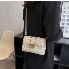 Quilted PU Leather Shoulder Crossbody Bag for Women