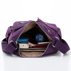 Nylon Shoulder Bags Waterproof Crossbody Bag Top-handle Satchel Handbag Tote