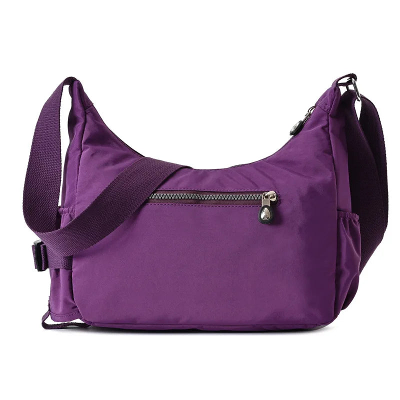 Waterproof Nylon Shoulder Bag Messenger Crossbody Top-handle Satchel Tote